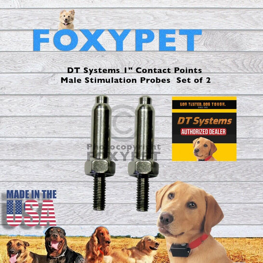 DT Systems 1" Contact Points Male Stimulation Probes  Set of 2