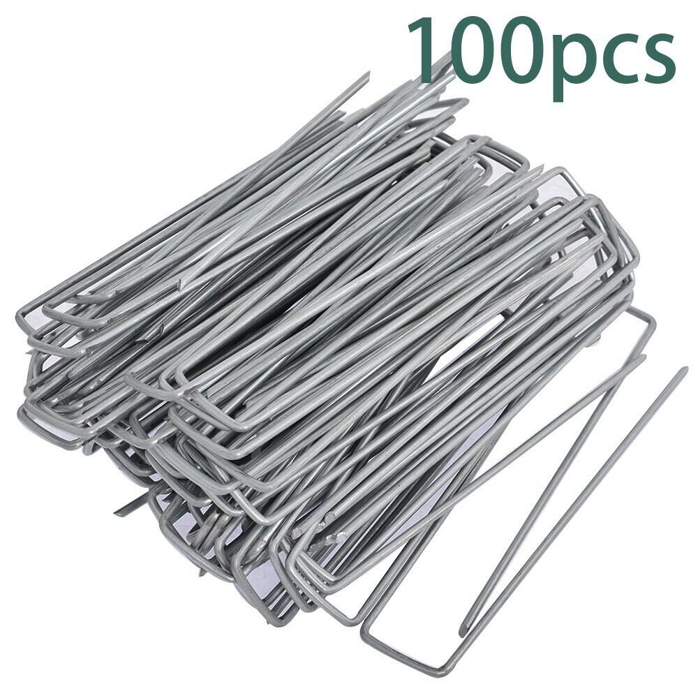 Sod Staples 100-Pack – Above-Ground Pet Fence Wire Installation Clips