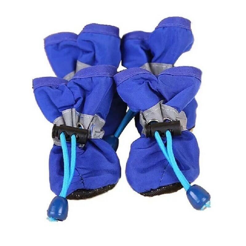 Dog Snow Boots – Winter Shoes for Small & Medium Dogs, Pack of 4