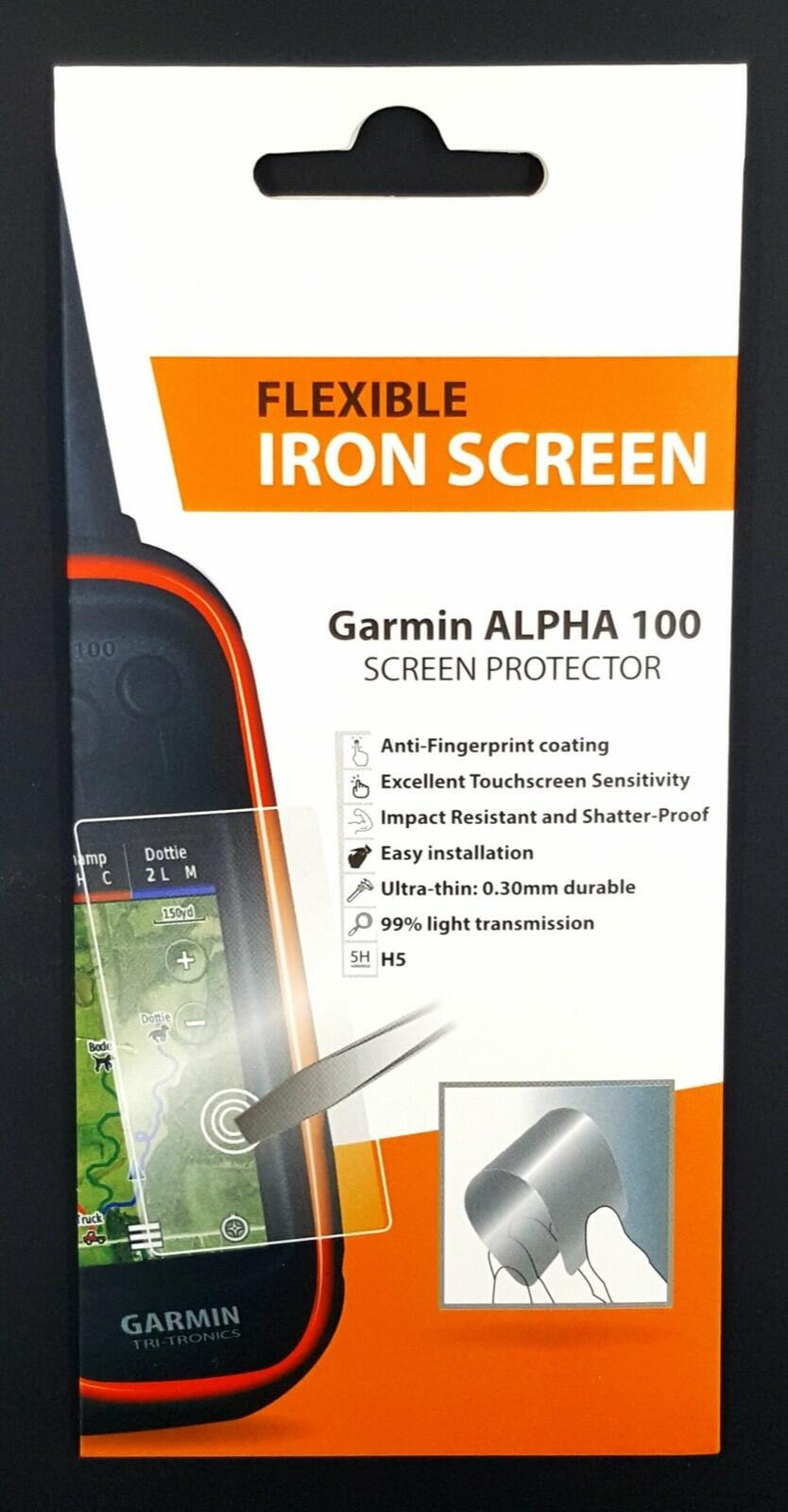 Garmin Alpha 100 Handheld Flexible Iron Screen Protector GVDS