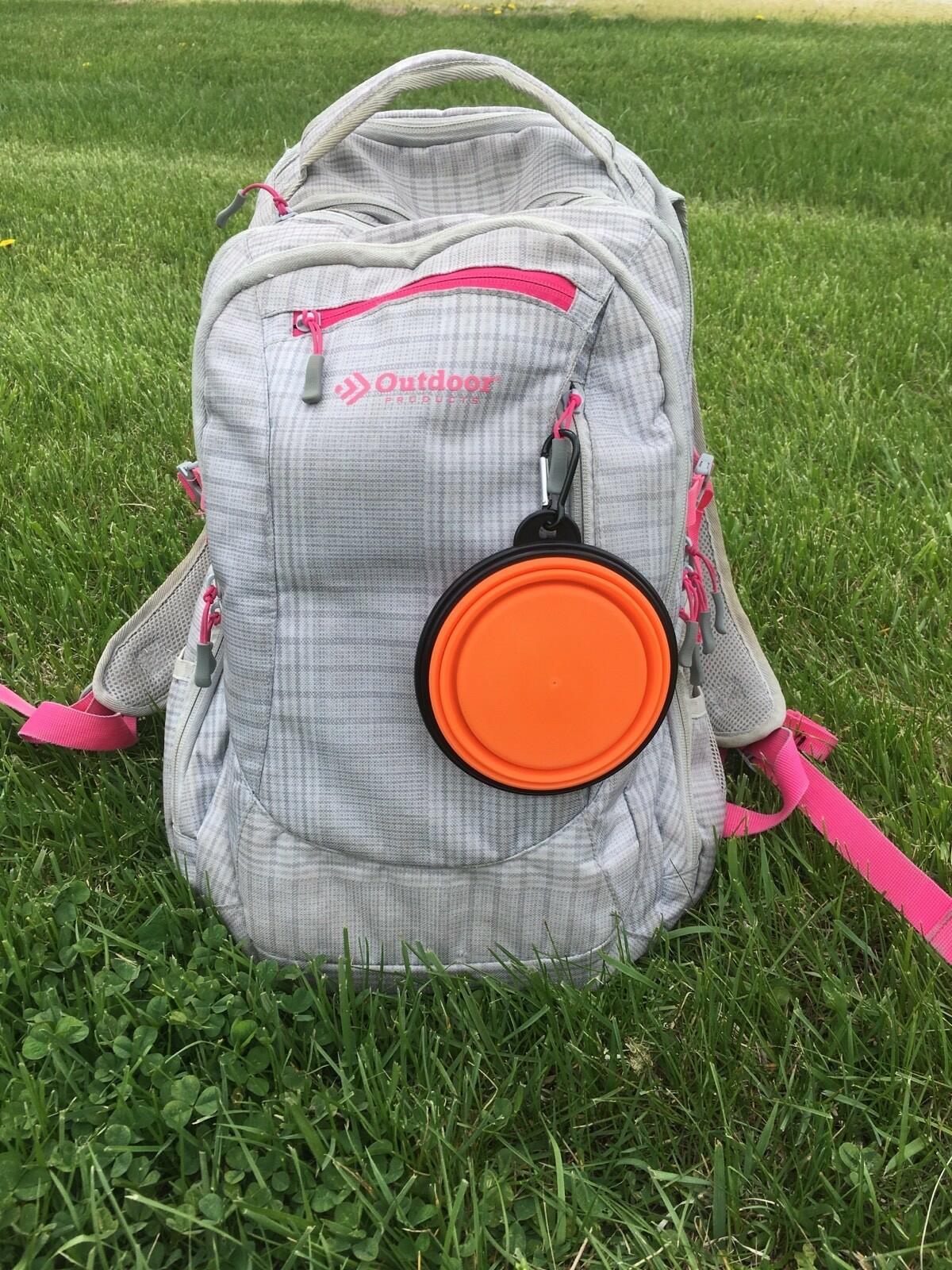 Portable Travel Collapsible Dog Bowl for Food or Water (12 Oz)