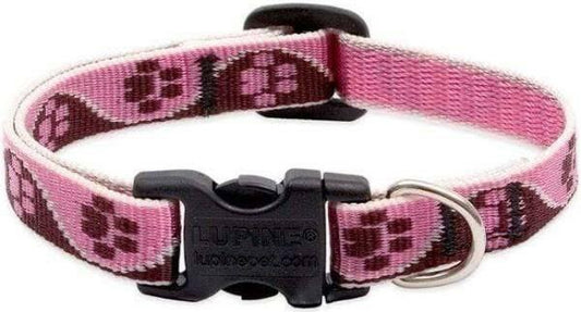 Dog Collar Lupine Tickled Pink Dog Collar 1/2" 10-16" Adjustable