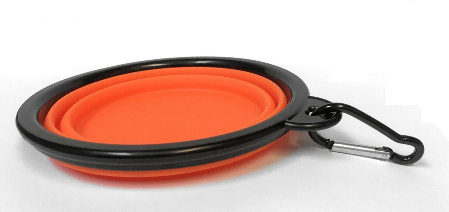 Portable Travel Collapsible Dog Bowl for Food or Water (12 Oz)