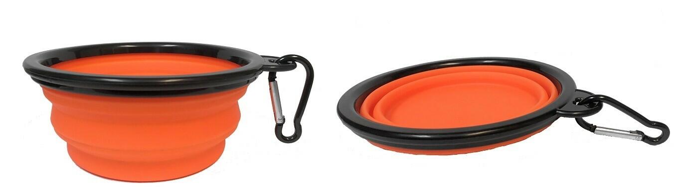 Portable Travel Collapsible Dog Bowl for Food or Water (12 Oz)