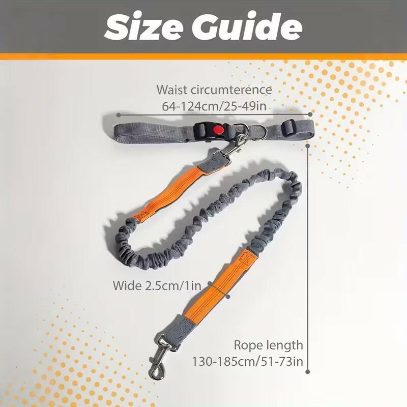 Elastic Breakaway Hands-Free Running Waist Leash