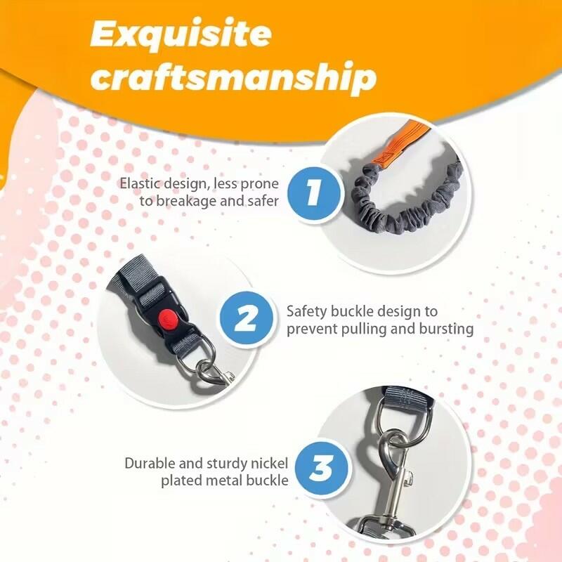 Elastic Breakaway Hands-Free Running Waist Leash