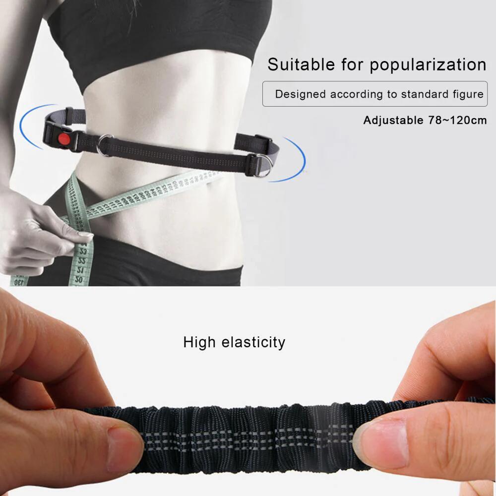 Elastic Breakaway Hands-Free Running Waist Leash