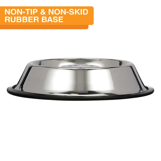 OmniPet Stainless Steel Anti-Spill Dog Bowl (Removable Cover)