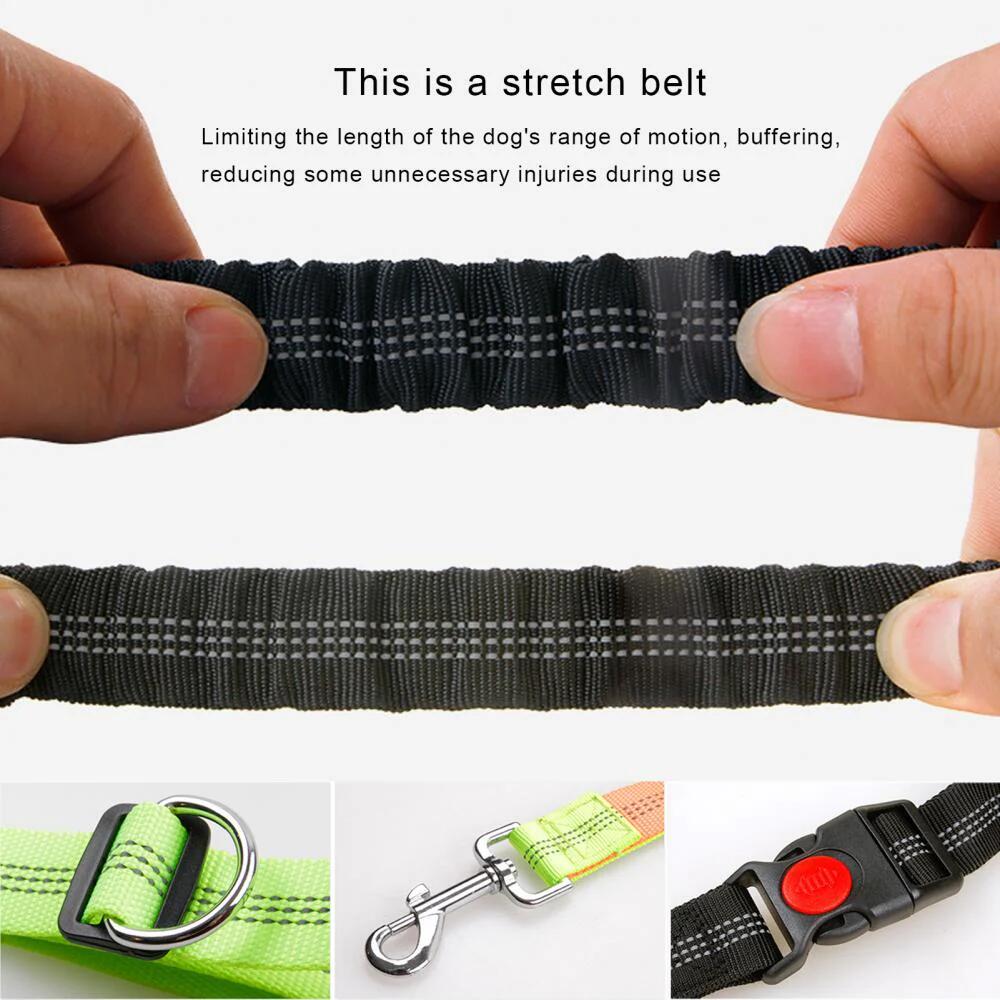 Elastic Breakaway Hands-Free Running Waist Leash