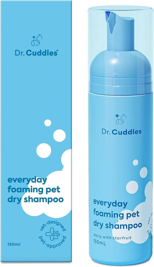 Foaming Pet Dry Shampoo for Dogs and Cats - No Rinse, Waterless 5.1 Ounces