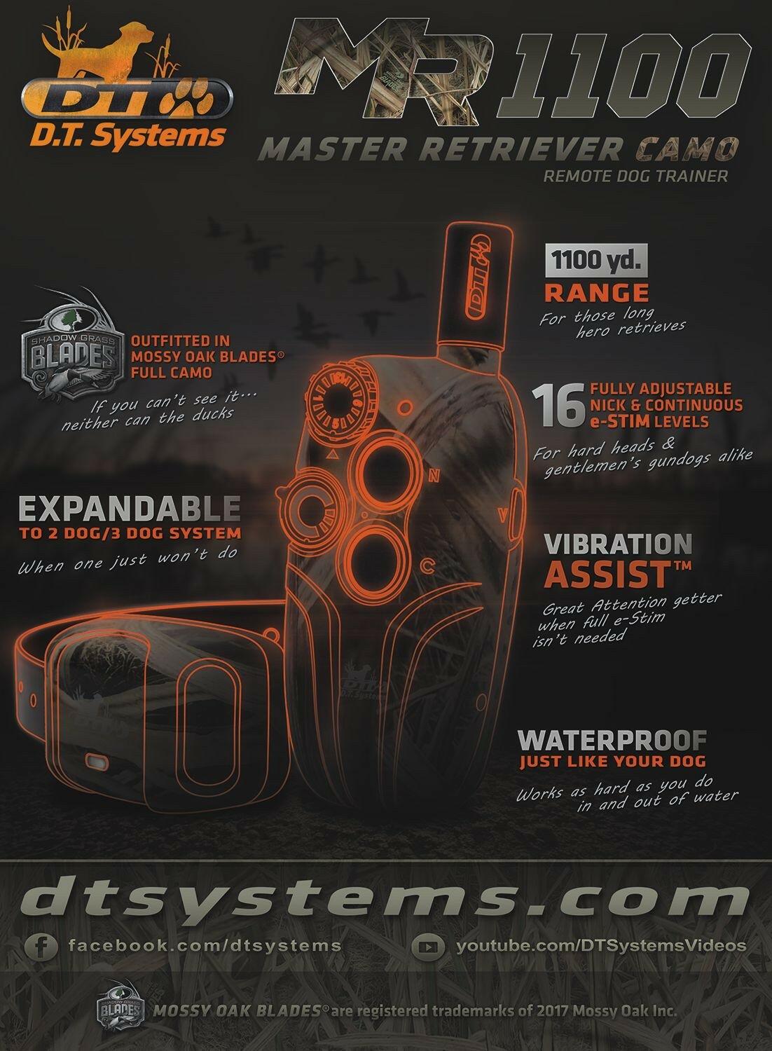 DT Systems Master Retriever MR 1100 CAMO Sport Remote Trainer