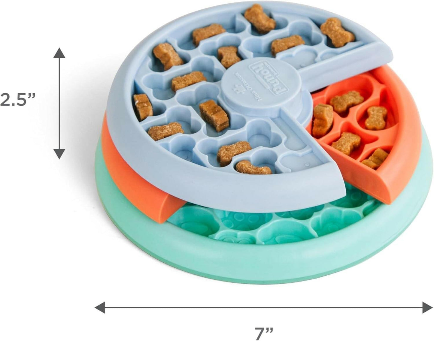 Outward Hound Lickin’ Layers Small 3-in-1 Dog Puzzle Feeder, Lick Mat Slow Bowl