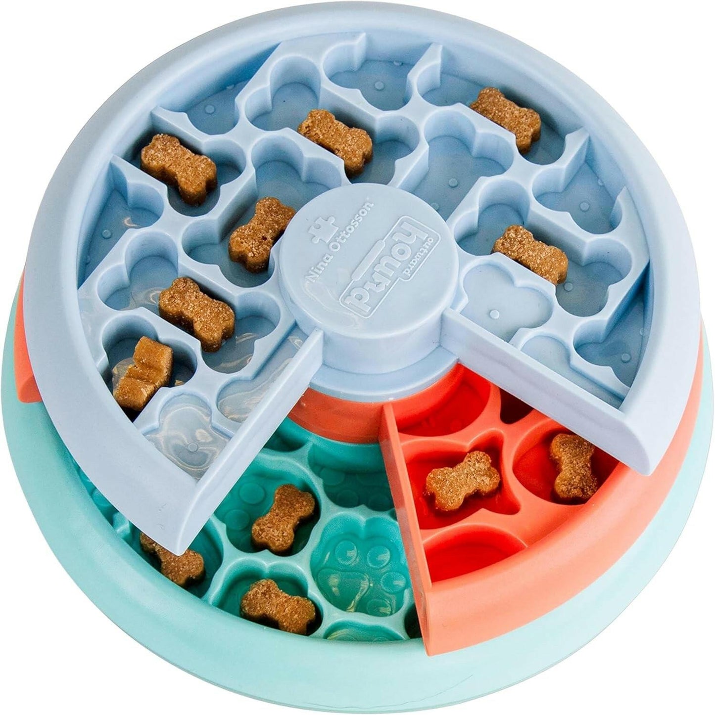 Outward Hound Lickin’ Layers Small 3-in-1 Dog Puzzle Feeder, Lick Mat Slow Bowl