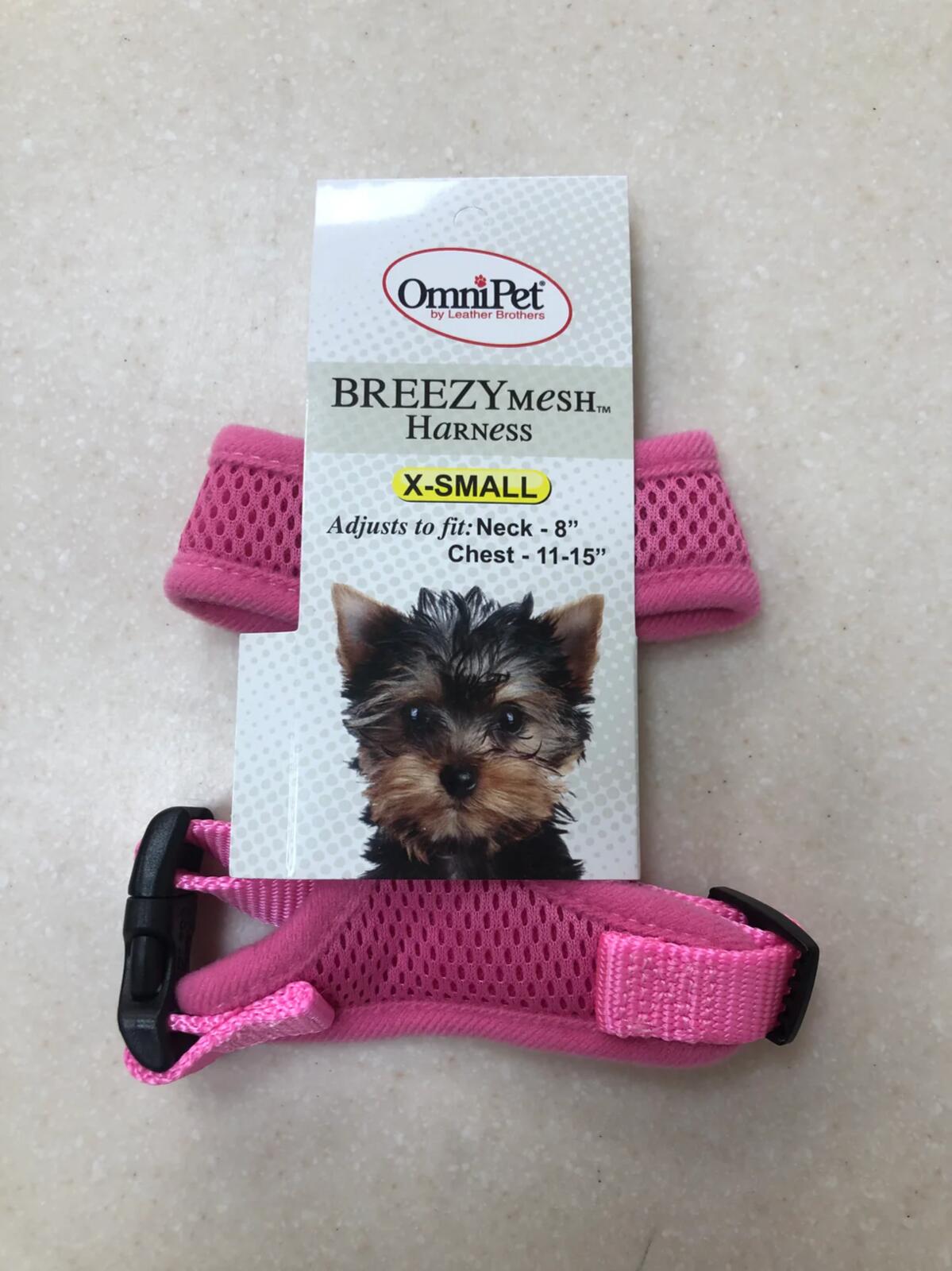 BreezyMesh Dog Harness X-Small - Red/Blue/Black/Pink/Purple