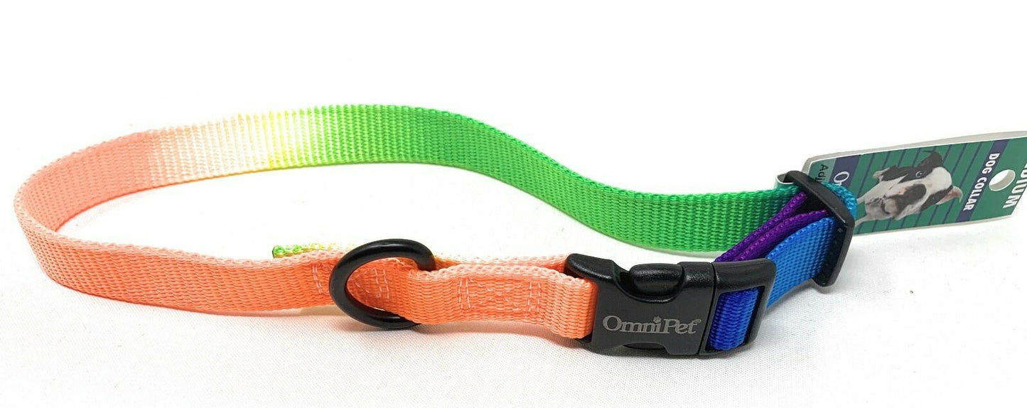 Omni Pet Rainbow  Dog Leash  – 6 Ft x 1" Wide Rainbow Leash