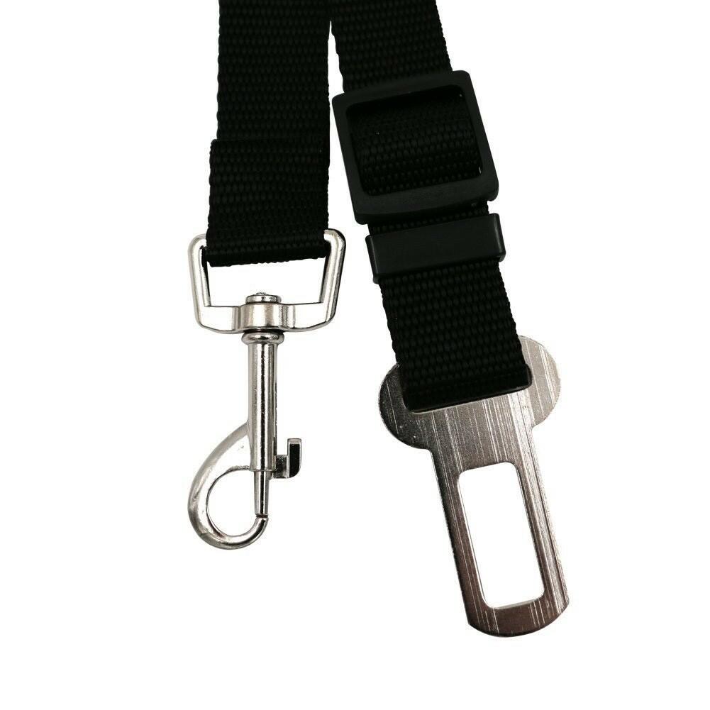 Dog Safety Seat Belt for Car – Adjustable Nylon Pet Seatbelt Leash for Dogs & Ca