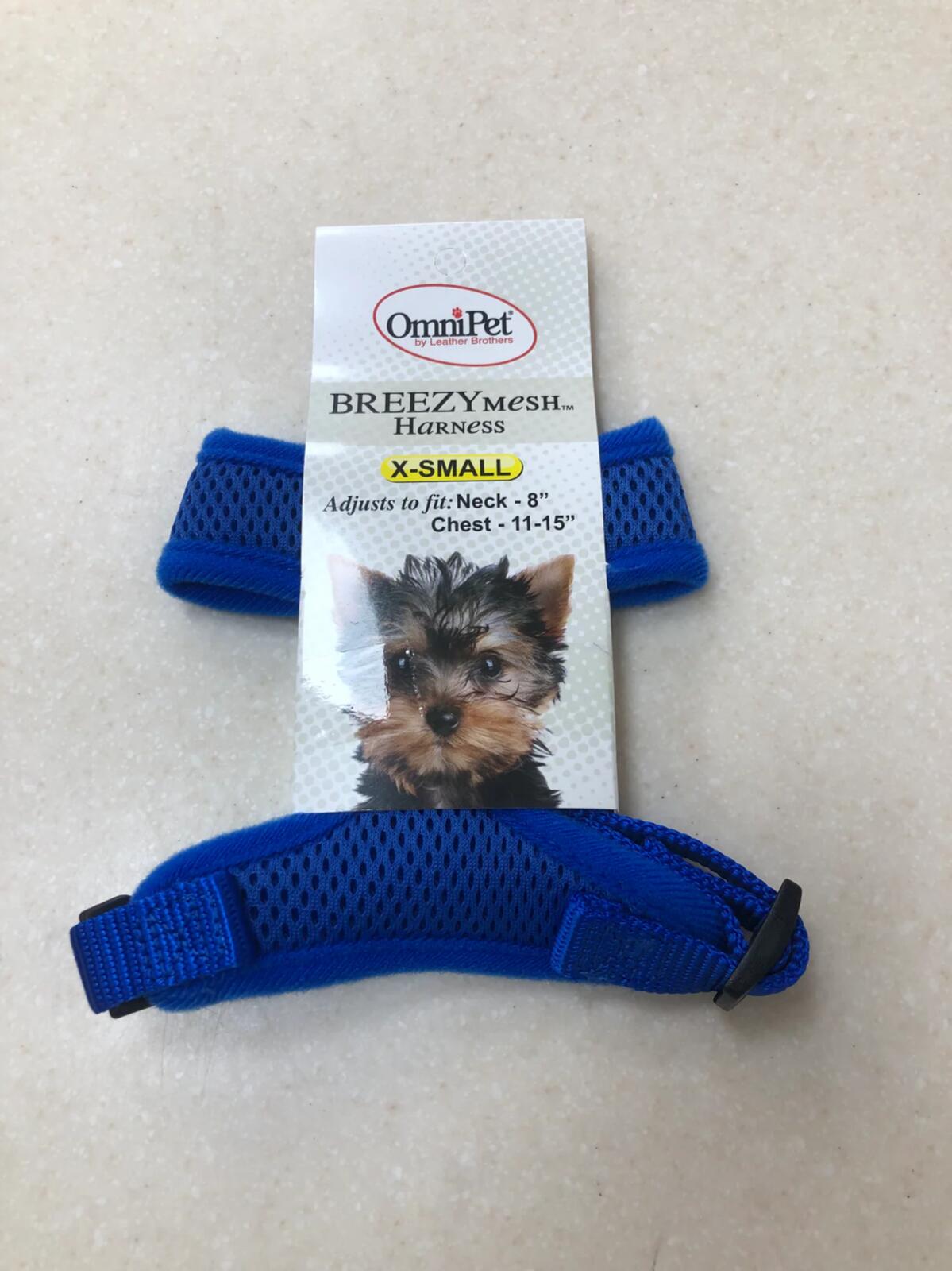 BreezyMesh Dog Harness X-Small - Red/Blue/Black/Pink/Purple