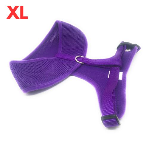 BreezyMesh Dog Harness – XL, Purple