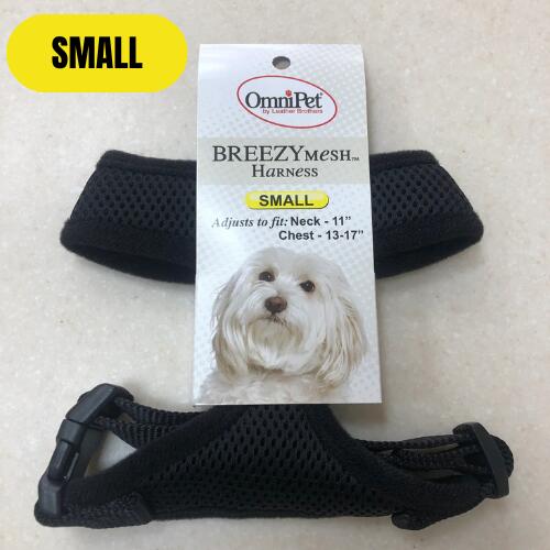 OmniPet BreezyMesh Dog Harness – Small, Black