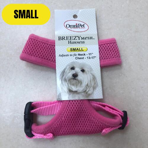 OmniPet BreezyMesh Dog Harness – Small, Pink