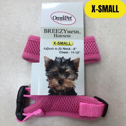 BreezyMesh Dog Harness X-Small - Pink