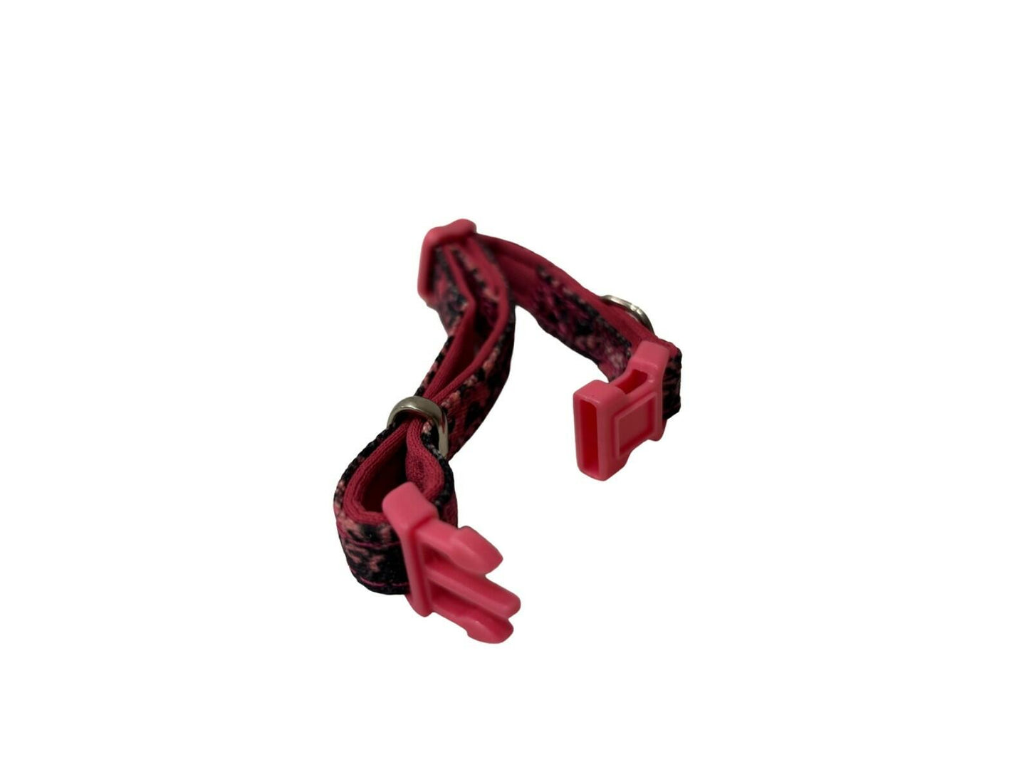 Casual Canine® Neoprene Dog Collar – 5/8" Pink Floral (Adjustable 14–20")