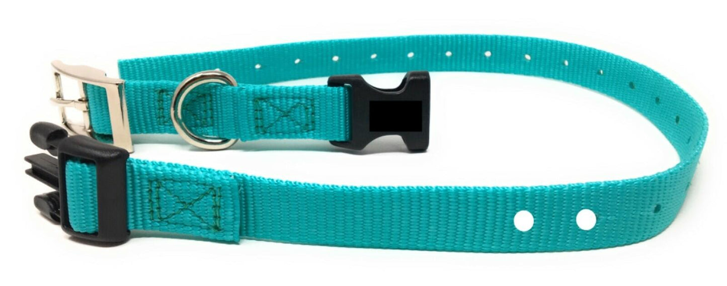 Foxy Pet Co E-Collar Replacement Strap – 3/4" x 24" – Double Buckle, 2-Hole (1 5/8")