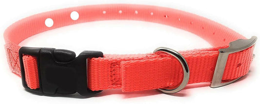 Foxy Pet Co E-Collar Replacement Strap – 3/4" x 24" – DB, 2-Hole (1 5/8") Orange