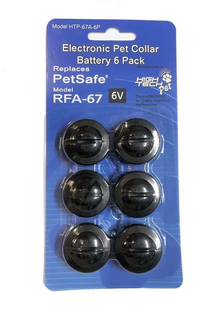 High Tech Pet Products RFA-67 Petsafe® Alternative replacement battery (6-pack)